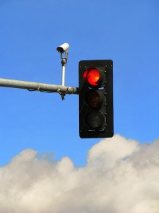 Red Traffic Light And Camera