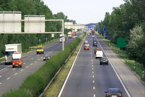 cars passing on highway