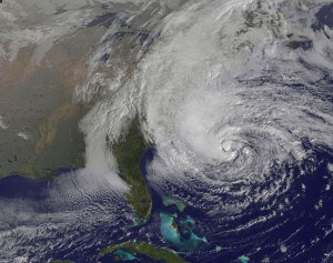 Hurricane Sandy. Credit: NASA GOES Project