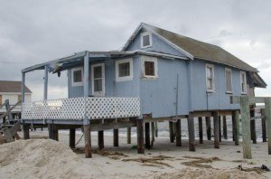 Houses in Reeds Beach suffered severe damage during Hurricane Sandy. Photo by Liz Roll/FEMA 