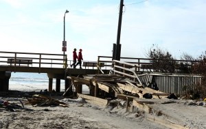 The boardwalk at Magnolia Blvd. in Long Beach, N.Y. awaits repair after being damaged by Hurricane Storm Sandy. Photo: Chris Kleponis/ FEMA 