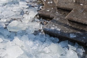 icy stairs
