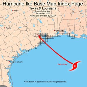 Hurricane Ike Path