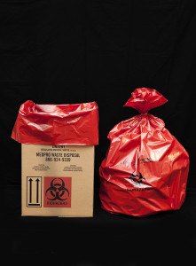 biohazard box and bag