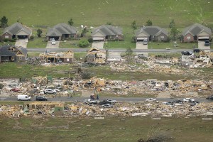 Tornado Path, Vilonia, Arkansas