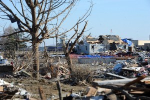 Washington, Ill., December 7, 2013 -- Debris from the Nov. 17, 2013 tornado remain in neighborhoods throughout the city. Jocelyn Augustino/FEMA