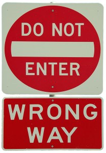 Do Not Enter signs