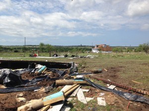 Ashworth home moved off of its pilings. Photo: NWS-Austin