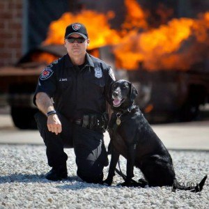 State Farm Arson Dog Teams Recognized by USFA for Arson Awareness Week May 3-9 (PRNewsFoto/State Farm)