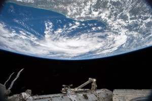 NASA astronaut Scott Kelly currently on a one-year mission to the International Space Station, took this photograph of Tropical Storm Bill in the Gulf of Mexico as it approached the coast of Texas, on June 15, 2015.  Image Credit: NASA