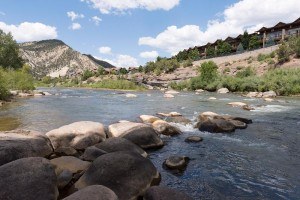 The Animas River in Durango, Colorado on August 14, 2015. (Credit: Eric Vance/EPA)