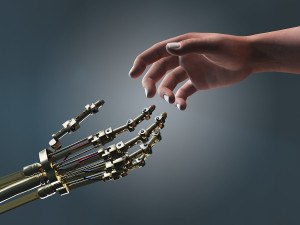 robot hand human