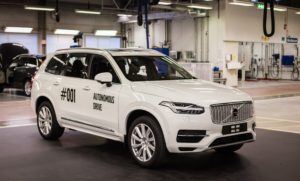 Drive Me, an autonomous driving experiment, began on 9/9/2016. Credit: Volvo Car Group
