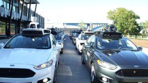 Uber self driving cars. Photo: Office of the Arizona Governor